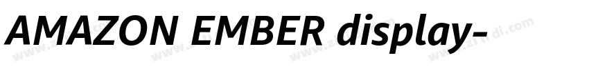 AMAZON EMBER display字体转换